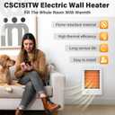 CSC151TW Electric Wall Heater (Model: CSC151TW, Part: 67509) - 5120 BTU, 120V, Built-in Thermostat, Ultra-Quiet, White for Medium Rooms