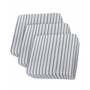 Wowouhiya Navy Blue Striped Couch Cushion Covers, Stretch Sofa Cover with Elastic Bottom, Navy Blue White Stripes Farmhouse Sofa Slipcovers Protector Washable Chair/Sofa Cushion Covers for Pets S-3Pcs