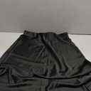 Modegal Women's Satin High Waist Hidden Elasticized Waistband Flared Casual A Line Midi Skirt (Medium)