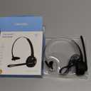 TECKNET Bluetooth Headset, Wireless On Ear Headphones with Noise Cancelling Microphone for Trucker, Hand Free Wireless Headset with Mute Mic for Phone