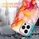 Casetego for iPhone 13 Pro Max Case,Compatible with MagSafe,[Military Grade Drop Test] Full Body Protection Slim Shockproof Rugged Marble Women Girls Case for iPhone 13 Pro Max 6.7 inch,Rose Gold