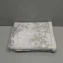 SMILE WEAVER White Sheer Curtains 84 inch Length 2 Panels for Living Room,Floral Semi Sheer Curtain-Rod Pocket Voile Linen Textured Privacy Light Filtering Window Drapes for Bedroom/Kitchen