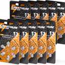 Hearing Aid Batteries Size 13, 60 Pack, Zinc Air 1.45v, Easy Open & Long Lasting