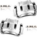 2 x cciyu Front Left & Right Disc Brake Calipers With Bracket 18B4689 18B4688