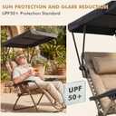 Chair Umbrella with Adjustable Clamp for Beach Chair Beach Umbrella Shade Canopy, 32.321.3 in Sun Protection, Fits Camping, Lawn, Zero Gravity, Lounge, Fishing Chairs & Wheelchairs