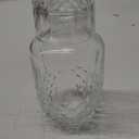 Bedside Night Water Carafe Set with Glass, Clear Nightstand Carafe for Bedroom and Guest Room, Glass Mouthwash Decanter for Bathroom (18.5 OZ)