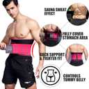 Waist Trimmer for Men, Sweat Belt for Women,Waist Trainer (XXL-3XL, Pink Pro)