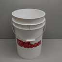Wilson Sporting Goods Ball Bucket with Lid, White
