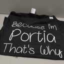 PORTIA Funny Personalized Birthday Women Name Gift Idea T-Shirt, Size M
