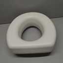 Healthcare Raised Toilet Seat HealthSmart 5 Inch Height White 250 lbs. 