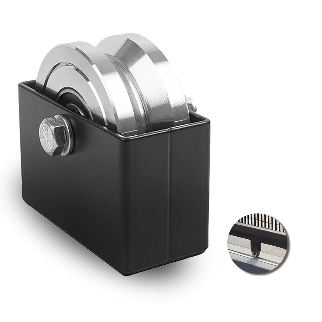 4" V - Groove Slide Gate Wheel with Dual Sealed Bearings Powerful Supports Up to 3000lbs Featuring Weld on Bracket Box for Sliding Rolling V Inverted Track Gates
