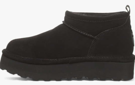 BEARPAW Women's Retro Super Shorty Boot | Women's Ankle Boot | Women's Slip On Boot | Comfortable Winter Boot, Black II 011 9