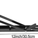 ZOENHOU 4PCS 12 Inch Folding Shelf Brackets, 242lbs Heavy Duty Metal Collapsible Shelf Brackets with Screws, Wall Mounted Hanging Shelves for Workbench, Laundry Station