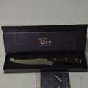 Boning Knife for Meat Cutting, 6.7 Inch Fillet Knife with Wood Handle, High Carbon Razor Sharp Flexible Blade for Deboning, Trimming, Damascus Pattern Full Tang Design, House Warming Gifts