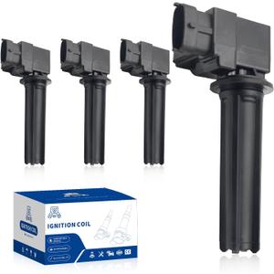 Ignition Coil Pack UF526 Replacement for 2007-2008 Cadillac Bls 2007 2008 for Saab 2003-2011 9-3 9-3X 2004 2005 2006 2009 2010 2.0L L4 Replaces DMB1103 5C1423 H6T60371 5C1423 Set of 4