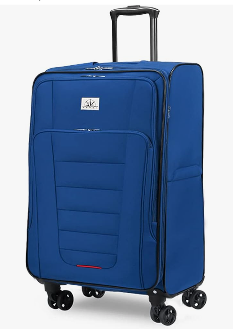 Verdi Travel Softside 24 Inch Luggage with Spinner Wheels Lightweight Expandable Medium Suitcase 8-wheel Spinners