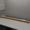 No Drill Blinds for Windows 1" Vinyl L-Shaped Slats Cordless Mini Blinds for Home, for Window Size 45" W  64" H White