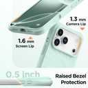 for iPhone 17 Pro Case, Compatible with MagSafe, Screen Protector +[Integrated Silicone Camera Control Button], Shockproof Protective Magnetic Case for iPhone 17 Pro 6.3", Mint Green