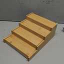 Vdamu Spice Rack Kitchen Cabinet Organizer: 4 Tier Bamboo Expandable Spice Storage Display,Spice Shelves Adjustable Seasoning Organizer 8–15 Inch