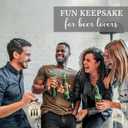 3 x Rein-Beers Christmas Ornament, Funny Wooden Ornament, Cowokers White Elephant Gift, for Men Friends, Funny Beer New Year Ideas 2024