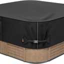 iBirdie Outdoor Waterproof Hot Tub Cover 88 x 88 inch fit 85 x 85 or 86 x 86 or 87 x 87 Square SPA 600D Heavy Duty Weatherproof Protectors Protective Cover Cap
