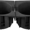 JoyTutus Cup Holder Inserts Compatible with Tacoma 2005 to 2017, Durable Car Cup Holder Replacement Accessories 66991-04012, 66992-04012, Black