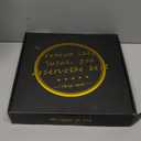 12" Gold Lazy Susan for Table Top, Oak Wood Lazy Susan Turntable Organizer for Dining Coffee Table Centerpiece Bar Decor Kitchen Countertop Bathroom Vanity Decorative Tray for Perfume Jewelry Round