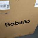 Babelio Baby Gate for Stairs, Kitchen & Doorways, No Bottom Bar| Easy Installation| One-Handed Operation| Auto-Close| Hardware Mount (Drill Needed) Safety Dog Gate (Black - B17, 34" H, 29-49" W-Wide)
