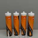 WELLUCK Black Silicone Caulk, 100% Waterproof Silicone Sealant Adhesive Caulking,for RV, Kitchen,Bathroom, Window, Door, Glass,10.2FL.OZ/300ML4 Pack