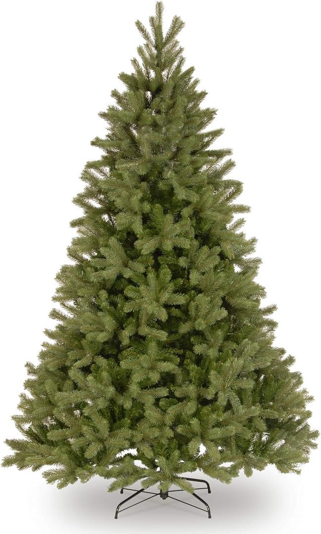 National Tree Company 7.5 ft Unlit Downswept Douglas Fir Artificial Christmas Tree, 1,867 Tips, Includes Stand, Green