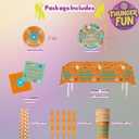 The Life of A Birthday Decorations, Singer Theme Showgirl Decor Party Girls Supplies Set Include Plates, Napkins, Tablecloth, Forks, Paper Straws, Cups for Music Merch Stuff