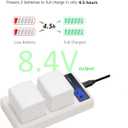 COOLSHOW Rechargeable Battery Replacement 2 Pack for Arlo Pro,Arlo Pro 2 (VMA4400) and LCD Dual Arlo Battery Charger Compatible with Arlo Pro,Arlo Pro 2,Arlo Go and Arlo Security Light Battery