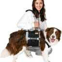 Dog Lift Harness for Large Dogs,Full Body Dog Sling Carrier with Handle,for Up Stairs/Back Legs Support/Dogs Joint Injuries/Arthritis/Nail Clipping