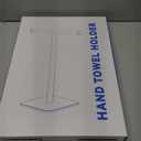 RUACQ Hand Towel Stand, 16" T-Shape Hand Towel Holder Stand for Bathroom, Kitchen and Countertop Towel Holder 304 Stainless Steel Hand Towel Rack with Weighted Base (Brushed Nickel)