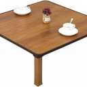Japanese-Style Square Folding Tea Coffee Table, Low Table, Dining Table, Study Table, Small Desk, for Tatami Sitting On The Floor Bedroom Bay Window Tea Room (Size : 60x60cm)