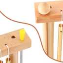 EASTROCK 20 Note Chime Table Wind Chime Bar Percussion Instrument Single Row Chime Hand Chimes Relaxing Meditation Healing Sound Desktop Decoration (Gold)