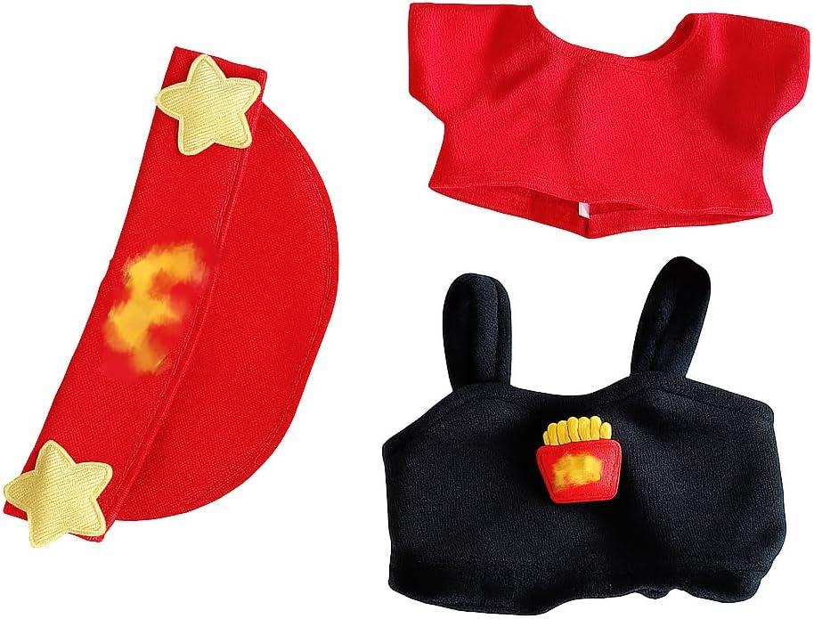 Doll Clothes for 17cm Dolls, Funky Outfit Stylish Adorable Dolls Clothes Accessories No Doll Included