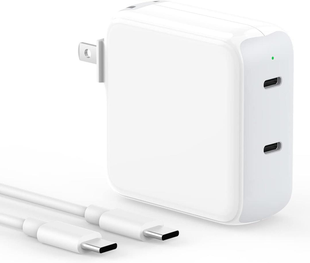 Charger for MacBook Air MacBook Pro 13 14 15 16 inch 2024 2023 2022 2021 2020 2019, M1 M2 M3, iPad Pro Air Mini, iPhone 15 Pro Max Plus, 67W Dual Port USB C Power Adapter, 6.6FT USB-C Charging Cable