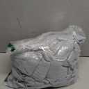 HIG Dusty Blue Linen-Like Pinch Pleated Shower Curtain, 72 Inch Wide, Fabric Bathroom Curtain with Memory Shape, Modern Neutral Solid Color, Machine Washable Privacy Cloth Curtain for All Season Use