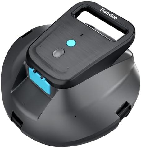 Pondee X1 Robotic Pool Vacuum, Cordless Pool Cleaner | 120-Min Runtime, Auto-Parking, 2.5h Fast Charging, for Above-Ground & Flat-Bottom Inground Pools up to 850 sq.ft