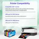 962xl Ink Cartridges Combo Pack for HP 962XL Black and Color Replacement for HP OfficeJet Pro 9010e 9015e 9010 9012 9015 9018 9025 Printers (4-Pack Black Cyan Magenta Yellow) (962-4P)
