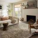 Loloi Magnolia Home by Joanna Gaines Junie Collection JUE-02 Moss/Natural 2'-0" x 3'-0", .38" Pile Height, Accent Rug