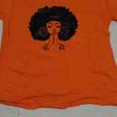 Black History Shirts Awareness Shirts Plus Size Tops for Women Afro American Natural Hair Vintage Melanin Tees (XX-Large, Orange)
