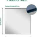 4 Pcs Flexible Mirror Reflective StickersNon Glass Safety Reflective Mirror, 12 x 12 in Self Adhesive Square Cuttable Acrylic Film Mirror for DIY Craft Home Wall Decoration