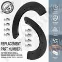302565MA 327072MA Snow Thrower Paddle & Hardware - by Huthbrother, Compatible with Craftsman Murray 57121MA 1687312SM, for Craftsman Machines 20" 21" or 22" Snowblower