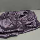 Reliwel Silk Pajamas for Women Button Down Satin Pjs Set 2 Piece Long Sleeve Loungewear with Elastic Waist Pants , size L