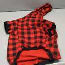 Plaid Dog Hoodie Sweatshirt Sweater for Extra Large Dogs Cat Puppy Clothes Coat Warm and Soft(XL)