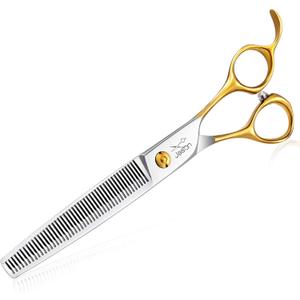 JASON 7.5" Thinning Shears for Dogs 40-Teeth Dog Grooming Blending Shear Professional Pet Thinners Blender Scissors Trimming Kit for Groomers Christmas Gift
