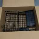 YKLSLH 4 Baskets Over The Sink Dish Drying Rack, Extendable Large Capacity Sink Rack, Metal Drying Rack Saving Space,for Most Sinks (24.8 "-35.4") (Black)