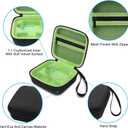 Carrying Case for Garmin Xero C1 Pro Chronograph Ballistic Range Shooting, Custom-Insert Storage Holder with Mesh Pocket for USB Cable, Charging Adapter (Green)